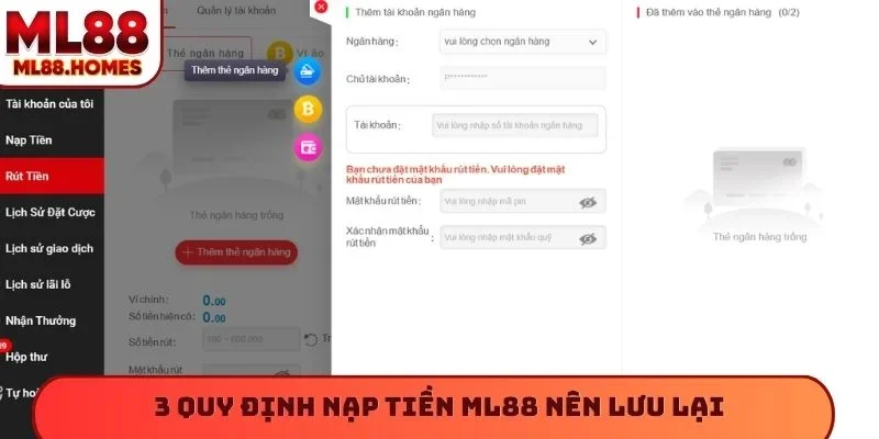 3 quy định nạp tiền ML88 nên lưu lại